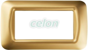 Top System Antique Gold 4-Gang Plate GW22664 - Gewiss, Egyéb termékek, Gewiss, Domotics, System rendszer, Gewiss