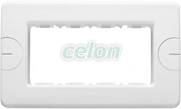 4 Gang Compact White Plate GW24004 - Gewiss, Egyéb termékek, Gewiss, Domotics, System rendszer, Gewiss
