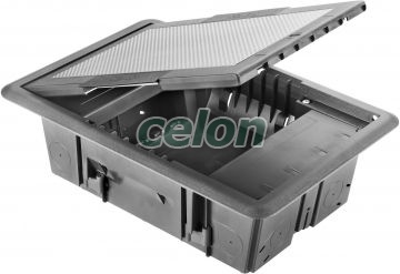 Underfloor Outlet Box 10P Inox Cover GW24611 - Gewiss, Egyéb termékek, Gewiss, Épület automatizálás, 24 SC rendszer, Gewiss