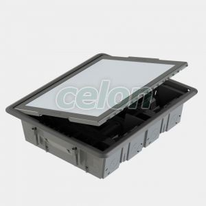 Underfloor Outlet Box 32P Inox Cover GW24617 - Gewiss, Egyéb termékek, Gewiss, Épület automatizálás, 24 SC rendszer, Gewiss