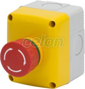 Carcasa Cu 1 Buton D.22 Ciuperca Rosu GW27202 - Gewiss, Alte Produse, Gewiss, Materiale pentru instalatii, Gama 68 Q-DIN, Gewiss