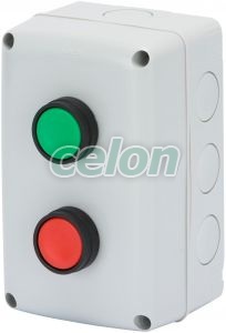 Carcasa Cu 2 Butoane D.22 Start-Stop GW27203 - Gewiss, Alte Produse, Gewiss, Materiale pentru instalatii, Gama 68 Q-DIN, Gewiss