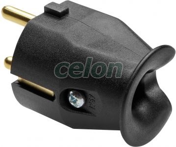 10/16A 2P+E 250V Plug-Black GW28013 - Gewiss, Egyéb termékek, Gewiss, Domotics, 28 SPIC rendszer, Gewiss