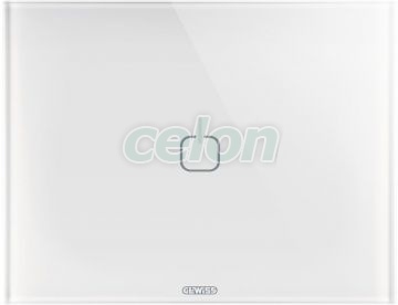 Ice Touch Plate 3P White 1 Symb GW16951CB - Gewiss, Egyéb termékek, Gewiss, Domotics, Chorus lakossági szerelvény sorozat, Gewiss