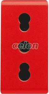 2P+E 16A Dual Amp Red Socket-Outlet GW20295 - Gewiss, Egyéb termékek, Gewiss, Domotics, System rendszer, Gewiss