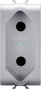 Socket-Outlet 1M 2P 10A Israeli Std Ti. GW14282 - Gewiss, Egyéb termékek, Gewiss, Domotics, Chorus lakossági szerelvény sorozat, Gewiss