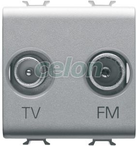 Priza Tv+Fm 2M Titan GW14381 - Gewiss, Alte Produse, Gewiss, Domestice, Gama Chorus-Domestic, Gewiss