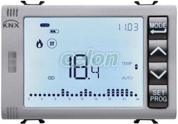 F.M. Knx Timed Thermostat+Hum.Man.3M T. GW14794H - Gewiss, Egyéb termékek, Gewiss, Domotics, Chorus Lakás és Épület Automatizálási rendszer, Gewiss