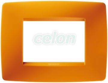 One Plate 3-Gang Opal Orange GW16103TO - Gewiss, Egyéb termékek, Gewiss, Domotics, Chorus lakossági szerelvény sorozat, Gewiss
