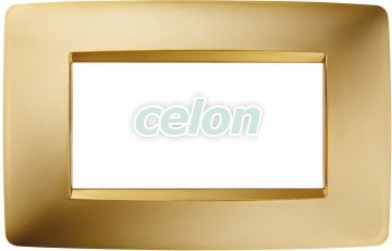 One Plate 4-Gang Gold GW16104MO - Gewiss, Egyéb termékek, Gewiss, Domotics, Chorus lakossági szerelvény sorozat, Gewiss