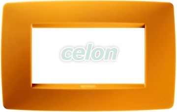 One Plate 4-Gang Opal Orange GW16104TO - Gewiss, Egyéb termékek, Gewiss, Domotics, Chorus lakossági szerelvény sorozat, Gewiss