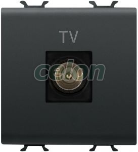 Tv Socket 2M Dir. Male Conn 9.5Mm B GW12367 - Gewiss, Egyéb termékek, Gewiss, Domotics, Chorus lakossági szerelvény sorozat, Gewiss