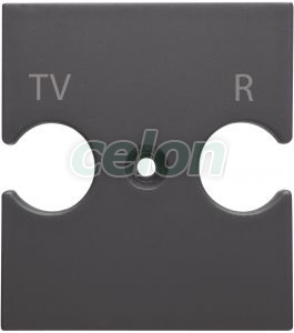 Tv+Fm Socket Support Ch/Bk GW12386 - Gewiss, Egyéb termékek, Gewiss, Domotics, Chorus lakossági szerelvény sorozat, Gewiss