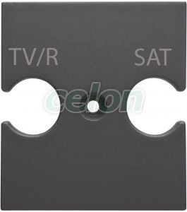 Tv+Fm+Sat Socket Support Ch/Bk GW12387 - Gewiss, Egyéb termékek, Gewiss, Domotics, Chorus lakossági szerelvény sorozat, Gewiss