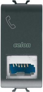 Conector Telefon St Uk Negru GW12406 - Gewiss, Alte Produse, Gewiss, Domestice, Gama Chorus-Domestic, Gewiss