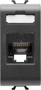 Conector Rj45 Cat 6 Utp 1M Ch Negru GW12423 - Gewiss, Alte Produse, Gewiss, Domestice, Gama Chorus-Domestic, Gewiss