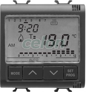 Timed Thermostat Fl-Mounting 2M 230Vac B GW12703 - Gewiss, Egyéb termékek, Gewiss, Domotics, Chorus lakossági szerelvény sorozat, Gewiss