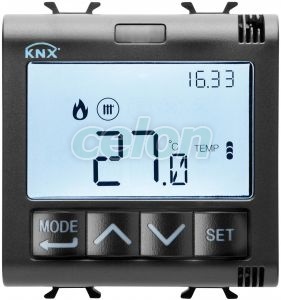 F.M. Knx Thermostat+Hum.Man.3M Black GW12795H - Gewiss, Egyéb termékek, Gewiss, Domotics, Chorus Lakás és Épület Automatizálási rendszer, Gewiss