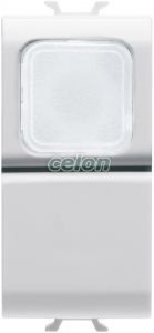 Buton 1M 1P Nd 16A Transp, Ch Alb GW10144 - Gewiss, Alte Produse, Gewiss, Domestice, Gama Chorus-Domestic, Gewiss