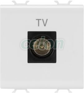 Tv Socket 2M Dir. Male Conn 9.5Mm W GW10367 - Gewiss, Egyéb termékek, Gewiss, Domotics, Chorus lakossági szerelvény sorozat, Gewiss