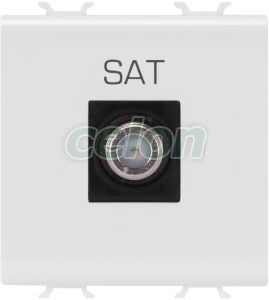 Tv/Sat Socket 2M Direct F.Conn F White GW10377 - Gewiss, Egyéb termékek, Gewiss, Domotics, Chorus lakossági szerelvény sorozat, Gewiss