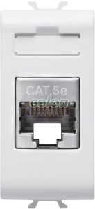 Conector Rj45 Cat 5E Ftp 1M Ch Alb GW10422 - Gewiss, Alte Produse, Gewiss, Domestice, Gama Chorus-Domestic, Gewiss