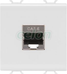 Connector Rj45 2M Cat.6 Ftp White GW10437 - Gewiss, Egyéb termékek, Gewiss, Domotics, Chorus lakossági szerelvény sorozat, Gewiss