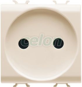 Socket Outlet 2M 2P 16A Fr St Ivory GW11246 - Gewiss, Egyéb termékek, Gewiss, Domotics, Chorus lakossági szerelvény sorozat, Gewiss