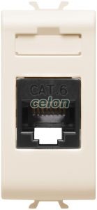 Connector Rj45 1M Cat.6 Utp Chorus I GW11423 - Gewiss, Egyéb termékek, Gewiss, Domotics, Chorus lakossági szerelvény sorozat, Gewiss