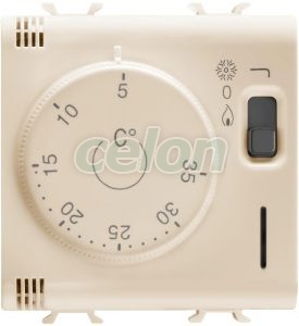 Thermostat 2M 230Vac-50/60Hz Ivory GW11705 - Gewiss, Egyéb termékek, Gewiss, Domotics, Chorus lakossági szerelvény sorozat, Gewiss