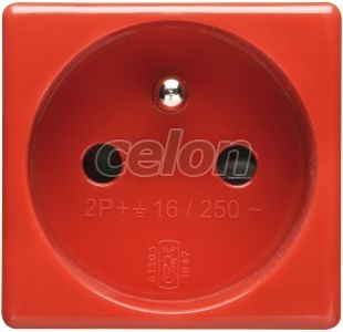 2P+E 16A French Red Socket GW20312 - Gewiss, Egyéb termékek, Gewiss, Domotics, System rendszer, Gewiss