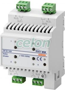 Actuator 4-Ch 16Ax Knx Din Rail GW90740A - Gewiss, Egyéb termékek, Gewiss, Domotics, Chorus Lakás és Épület Automatizálási rendszer, Gewiss