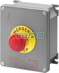 Buton Ciuperca Emergenta Carcasa Atex GW74232 - Gewiss, Alte Produse, Gewiss, Materiale pentru instalatii, Gama 68 Q-DIN, Gewiss