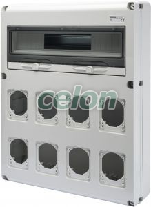 Q-Din 20M 8 Loc. Prize 16/32A Ip65 GW68013N - Gewiss, Alte Produse, Gewiss, Prize si fise industriale, Gama 68 Q-DIN, Gewiss