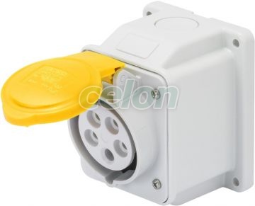 Ip44 10°W.Receptacle 3P+E 16A 110V 4H GW62402 - Gewiss, Egyéb termékek, Gewiss, Ipari dugvillák és dugaszoló aljzatok, IEC 309 HP rendszer, Gewiss