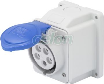 Ip44 10°W.Receptacle 3P+E 16A 230V 9H GW62405 - Gewiss, Egyéb termékek, Gewiss, Ipari dugvillák és dugaszoló aljzatok, IEC 309 HP rendszer, Gewiss