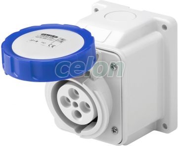 Ip67 10°W.Receptacle 3P+E 32A 230V 9H GW62438 - Gewiss, Egyéb termékek, Gewiss, Ipari dugvillák és dugaszoló aljzatok, IEC 309 HP rendszer, Gewiss