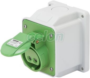 Ip44 10°W.Receptacle 2P 16A 24/42V 4H GW62460 - Gewiss, Egyéb termékek, Gewiss, Ipari dugvillák és dugaszoló aljzatok, IEC 309 HP rendszer, Gewiss