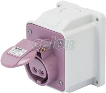 Ip44 10°W.Receptacle 2P 32A 24V N.R. GW62465 - Gewiss, Egyéb termékek, Gewiss, Ipari dugvillák és dugaszoló aljzatok, IEC 309 HP rendszer, Gewiss