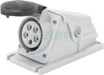 Ip44 90°W.Receptacle 3P+E 16A 500V 7H GW62483 - Gewiss, Egyéb termékek, Gewiss, Ipari dugvillák és dugaszoló aljzatok, IEC 309 HP rendszer, Gewiss