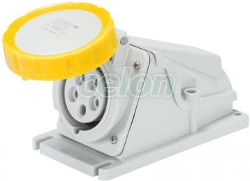 Ip67 90°W.Receptacle 2P+E 16A 110V 4H GW62496 - Gewiss, Egyéb termékek, Gewiss, Ipari dugvillák és dugaszoló aljzatok, IEC 309 HP rendszer, Gewiss