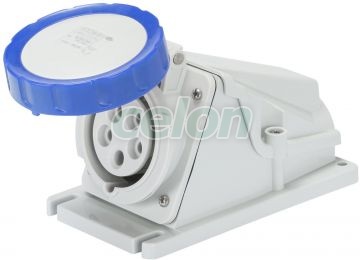 Ip67 90°W.Receptacle 3P+N+T 16A 230V 9H GW62502 - Gewiss, Egyéb termékek, Gewiss, Ipari dugvillák és dugaszoló aljzatok, IEC 309 HP rendszer, Gewiss