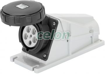 Ip67 90°W.Receptacle 3P+E125A 500V 7H GW62536 - Gewiss, Egyéb termékek, Gewiss, Ipari dugvillák és dugaszoló aljzatok, IEC 309 HP rendszer, Gewiss