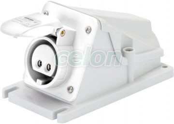 Ip44 90°W.Receptacle 2P 16A 42V 12H GW62540 - Gewiss, Egyéb termékek, Gewiss, Ipari dugvillák és dugaszoló aljzatok, IEC 309 HP rendszer, Gewiss