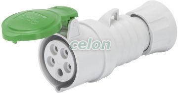 Connector Hp Ip44 3P+E 16A >50V 10H GW62705H - Gewiss, Egyéb termékek, Gewiss, Ipari dugvillák és dugaszoló aljzatok, IEC 309 HP rendszer, Gewiss