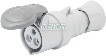 Connector Hp Ip44 3P+E 16A Trasf.12H GW62715H - Gewiss, Egyéb termékek, Gewiss, Ipari dugvillák és dugaszoló aljzatok, IEC 309 HP rendszer, Gewiss