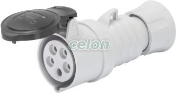 Connector Hp Ip44 2P+E 32A 500V 7H GW62718H - Gewiss, Egyéb termékek, Gewiss, Ipari dugvillák és dugaszoló aljzatok, IEC 309 HP rendszer, Gewiss