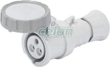 Connector Hp Ip67 2P+E 16A Trasf.12H GW62748H - Gewiss, Egyéb termékek, Gewiss, Ipari dugvillák és dugaszoló aljzatok, IEC 309 HP rendszer, Gewiss