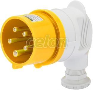 Ip44 90°Std.Plug 3P+E 16A 110V 4H GW60083 - Gewiss, Egyéb termékek, Gewiss, Ipari dugvillák és dugaszoló aljzatok, IEC 309 HP rendszer, Gewiss