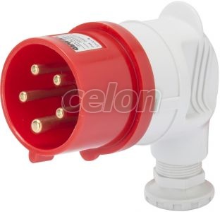 Ip44 90°Std.Plug 3P+E 16A 400V 6H GW60089 - Gewiss, Egyéb termékek, Gewiss, Ipari dugvillák és dugaszoló aljzatok, IEC 309 HP rendszer, Gewiss